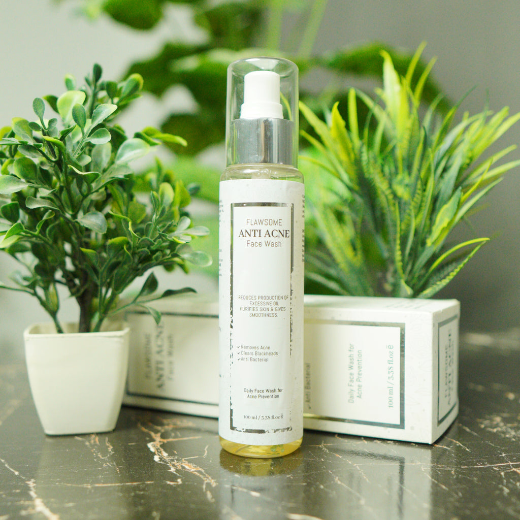 FLAWSOME Anti Acne Face Wash – Deep Purifying & Oil Control Daily Cleanser